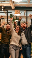 Fototapeta premium Joyful Social Group in Jeans