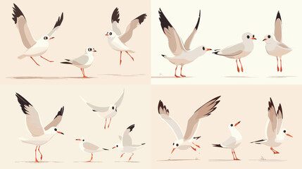 Obraz premium set of birds