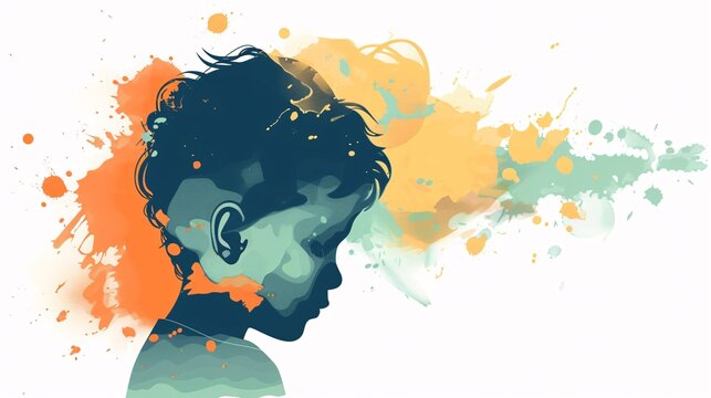 A child experiencing a psychological wound, mood dysfunction, or mental health concern.