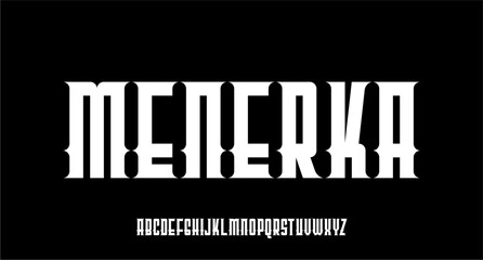 MODERN AND FUTURISTIC ALPHABET FONT VECTOR