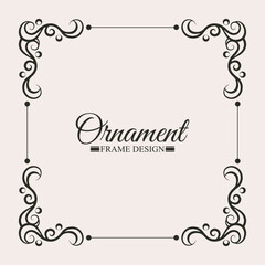 Elegant decorative frame design background