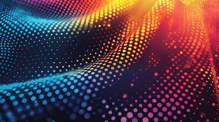 Fototapeta premium Abstract Colorful Halftone Dotted Background stock illustration