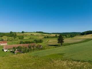 Fototapeta premium A village in rural Slavonia region, Croatia