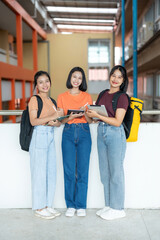 Within the university's lecture halls, Asian high school girls, eager to expand their horizons,...