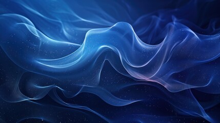 Fototapeta premium Vibrant Modern Blue Wave Design