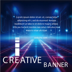 Abstract digital technology futuristic circuit blue pink background, Cyber science tech, Innovation communication future, Ai big data, internet network connection, Cloud hi-tech illustration Pro Vecto