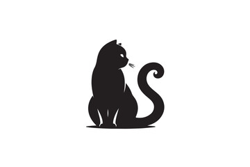 Obraz premium Peregrine Falcon silhouette vector style with white background11