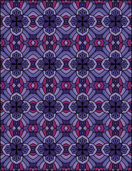 Geometric Pattern Coloring Page For Adults | Hand-Drawn Geometric Pattern Coloring Page