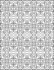 Geometric Pattern Coloring Page For Adults | Hand-Drawn Geometric Pattern Coloring Page