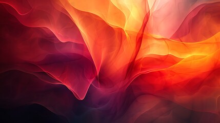 Obraz premium An abstract background with gradient circles fading from the center to the edges, smooth transitions, vibrant hues of red, orange, and yellow, hd quality, glossy finish, digital painting.