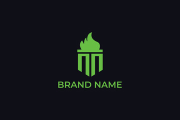 temple logo design, flaming castle logomark, flaming castle logo, building logo, landmark, corporate logo, commercial logo, decoration logo, tower, candle