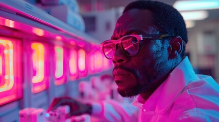 An Inventive Scientist In A Robotics Lab, Expertly Building Autonomous Machines