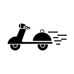 Food delivery service icon. Simple set of food delivery service vector icons for web design on white background