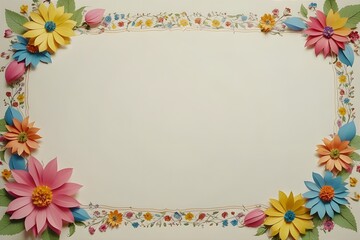 Obraz premium Several different shapes of stationery using floral patterns