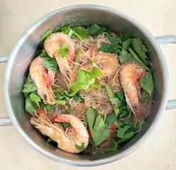 Steamed Prawns with Vermicelli