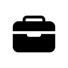 Briefcase icon vector isolated on white background