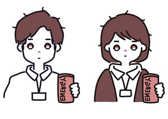 仕事に疲れた会社員