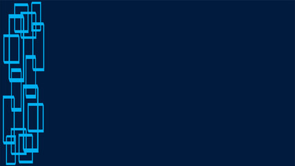 Naklejka premium dark blue background with blue squares pattern, replete image, design for wallpaper or business presentation slide