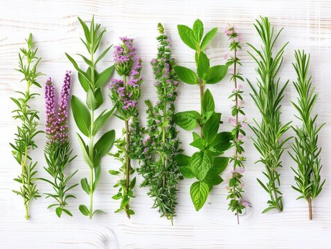 Herb identification guide with detailed images and descriptions, perfect for beginners looking to learn more about different types of herbs and their uses.