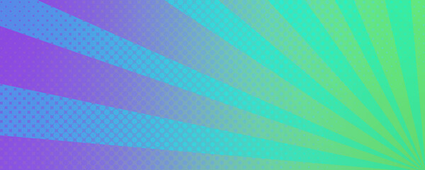 青と緑のグラデーションサンバースト背景
