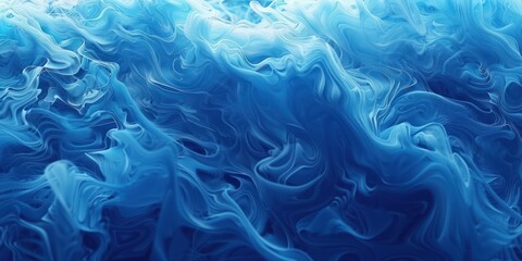 Fototapeta premium Generate an eye-catching photo featuring a blue fluid textured gradient background, ideal for adding visual interest to any project. 