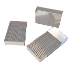 3d rendering model with glass texture