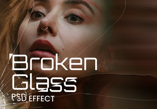 Broken Glass Photo Effect