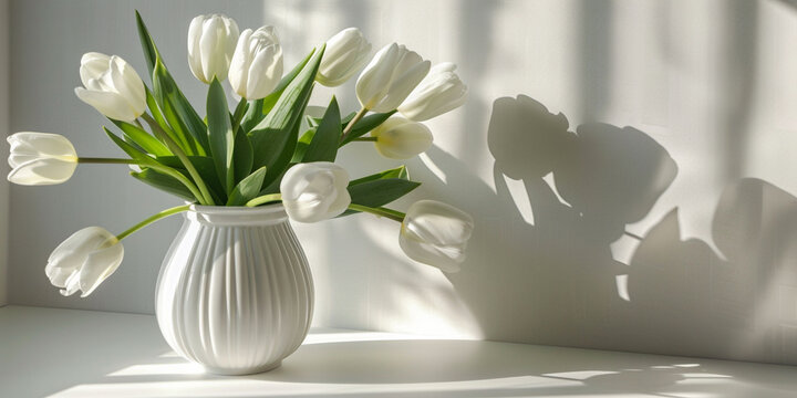 Decor Single Tulip Vase royalty-free images