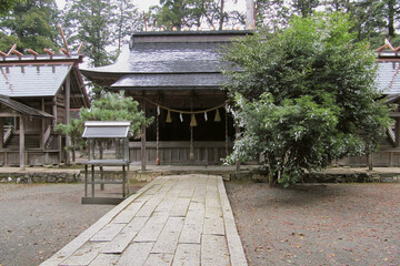 元伊勢下宮豊受大神社の拝殿／日本京都府