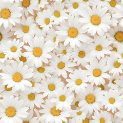 Delicate Daisies, a pastel dream. Seamless pattern.