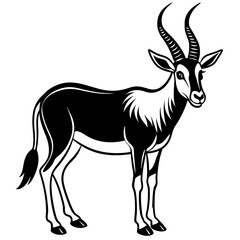 Arabian Oryx vector artwork illustration svg