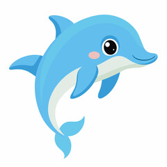 cute dolphin vector artwork illustration svg