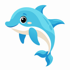 cute dolphin vector artwork illustration svg