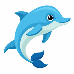 cute dolphin vector artwork illustration svg