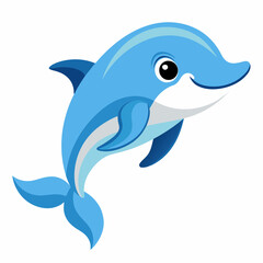 cute dolphin vector artwork illustration svg © Rashed Rana