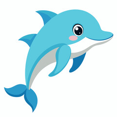 cute dolphin vector artwork illustration svg