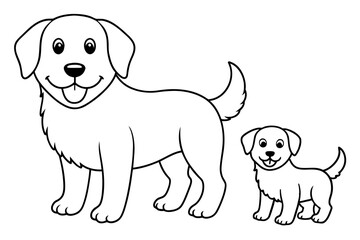 Dog Line art