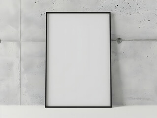 Blank poster frame mockup