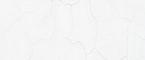 Vector old white grunge concrete wall background with crack texture, cracked wall texture. 