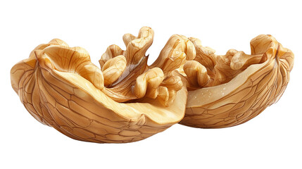 walnuts, raw nuts closeup, graphic element isolated on a transparent background, PNG