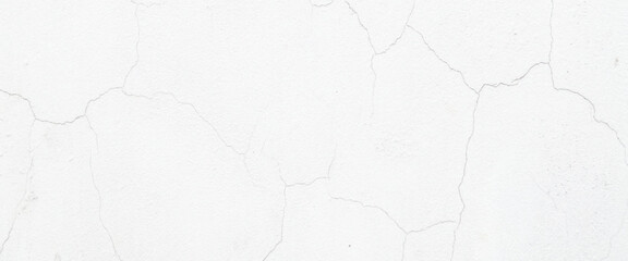 Vector old white grunge concrete wall background with crack texture, cracked wall texture. 