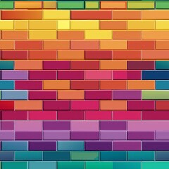 Obraz premium Seamless pattern of bricks with patterns and textures resembling fabric or textile, Generative AI