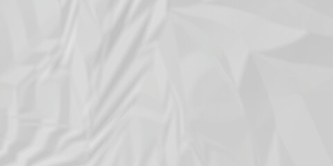 White fabric background. white crumpled paper background texture pattern overlay. wrinkled high resolution arts craft and Seamless white crumpled paper.	
