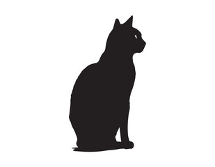 cat silhouette vector