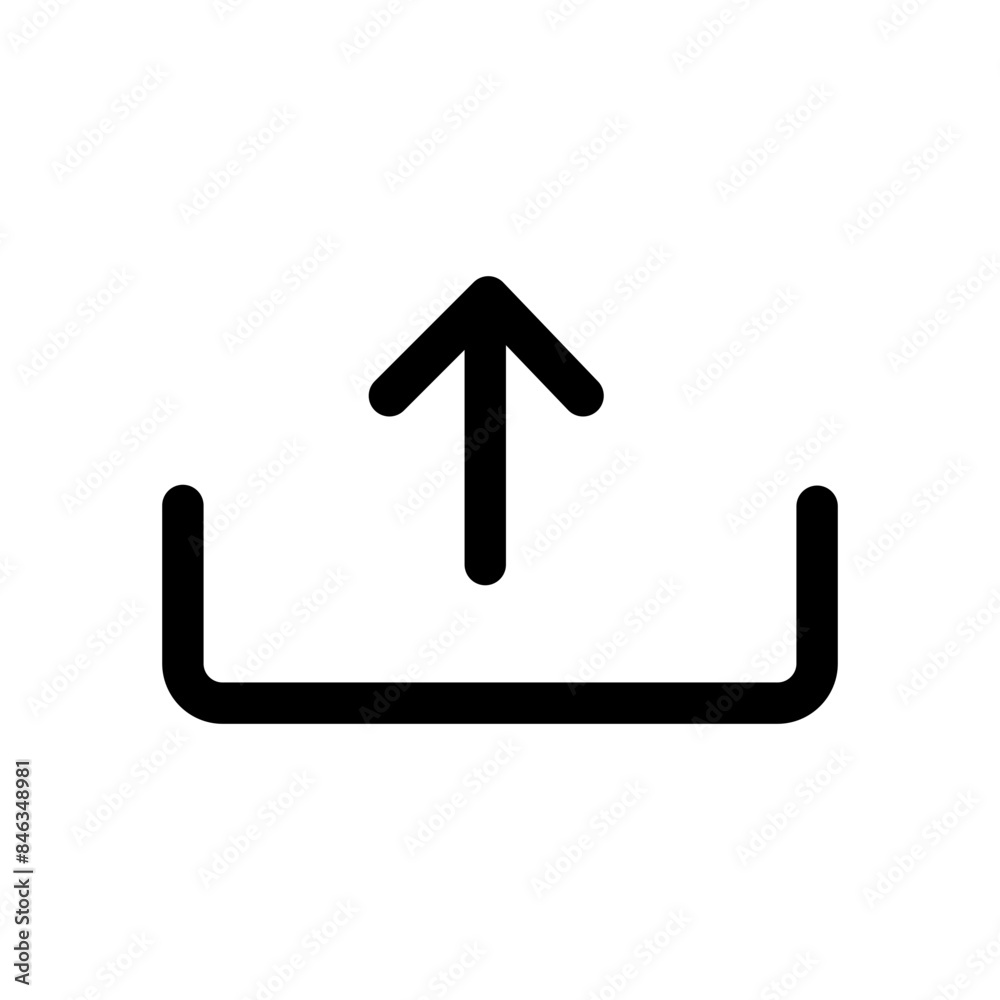 Aufkleber upload icon ideal for file sharing and internet themes
