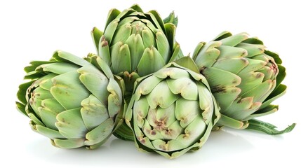Fototapeta premium Artichoke isolated white background
