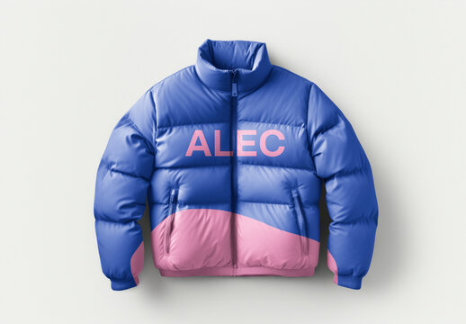 Puffer Jacket Mockup With Generative AI