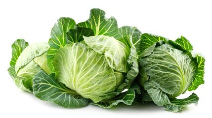 Obraz premium Cabbage isolated white background