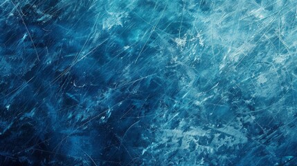  ice texture with cracked and frozen blue background, with space for text or design