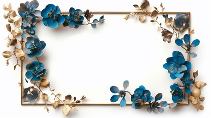 frame with flowers
